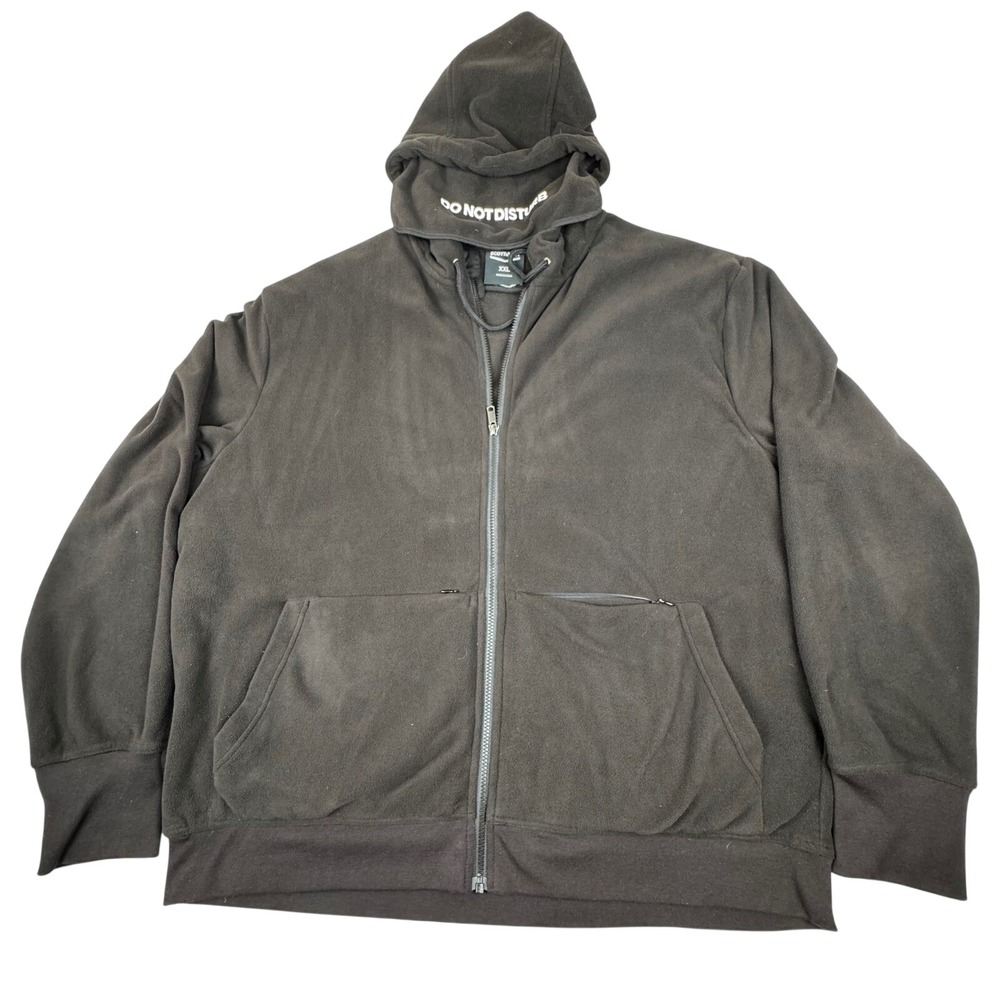 SCOTTeVEST MicroFleece Travel Hoodie Mens XXL‎ 2XL Black Multi-Pocket Jacket